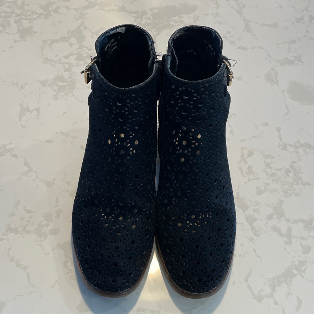 Cole Haan Black Perforated Ankle Booties